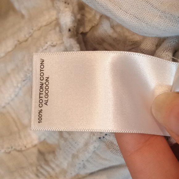 Lucky Brand striped gauzy jumpsuit 100% Cotton Women's Size XXL NWT - Picture 7 of 7